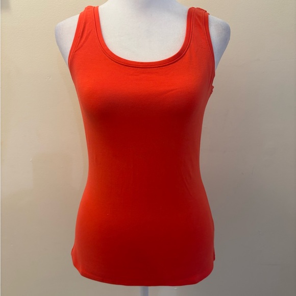 New XS Nic & Zoe Orange Coral Scoop Neck Tank Top - Picture 7 of 13